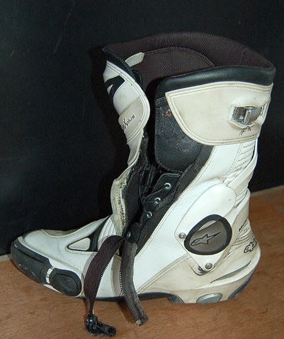 alpinestar roadrace boot zip replacement