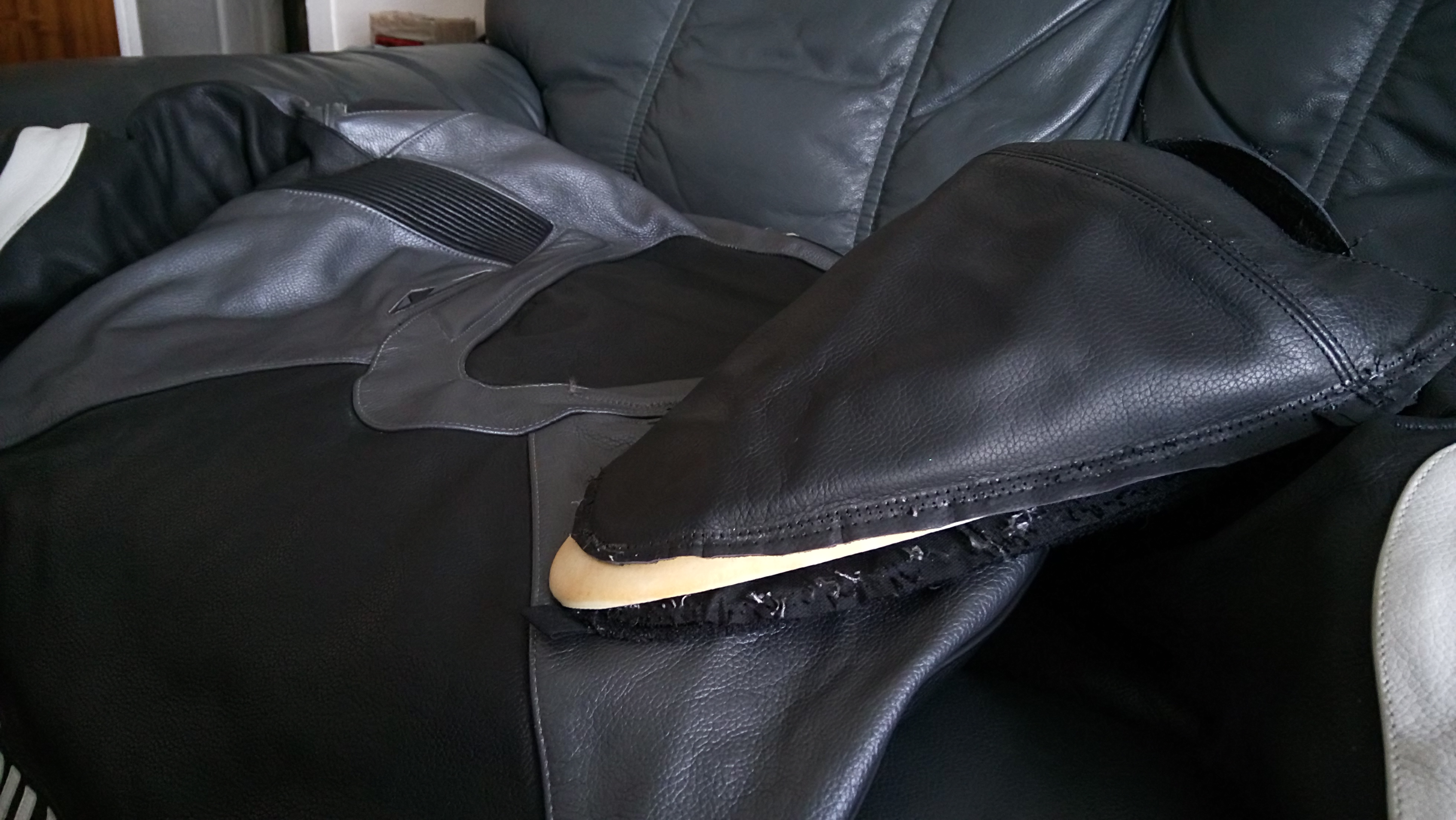 Hump removal from leathers
